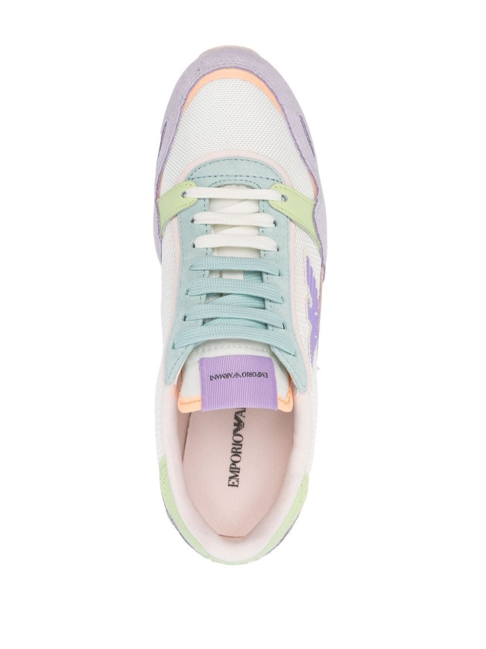 logo-patch panelled sneakers - 4