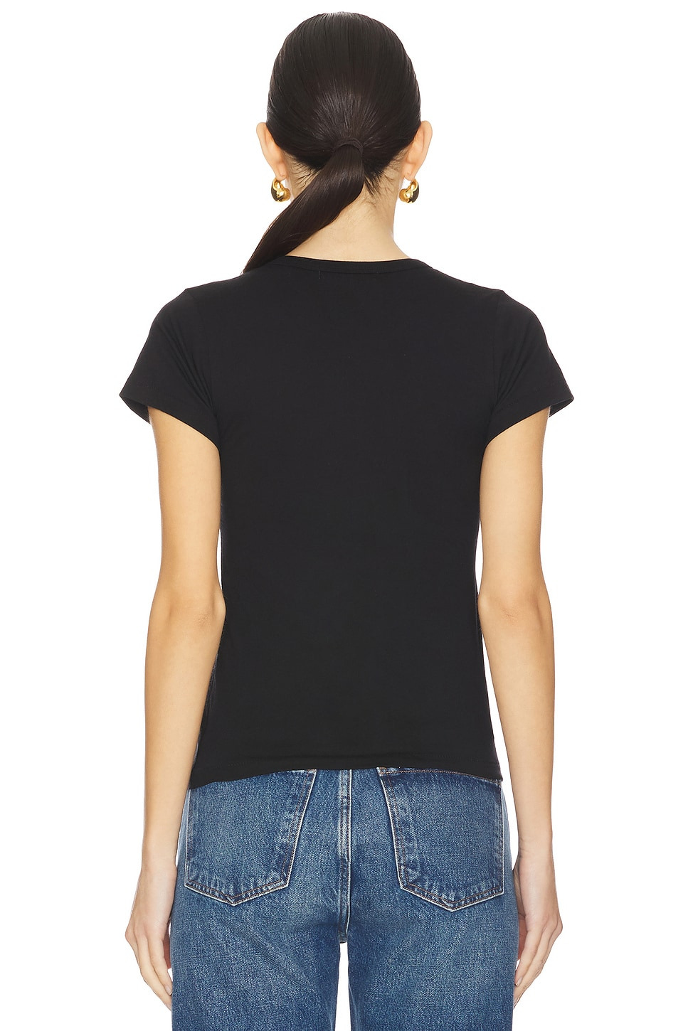 Fitted Crewneck Short Sleeve Top - 3