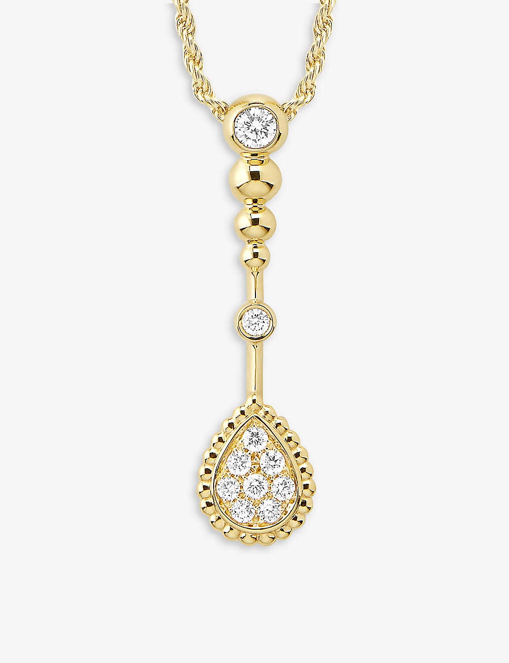 Serpent Bohème 18ct yellow gold and 0.19ct diamond pendant necklace - 3