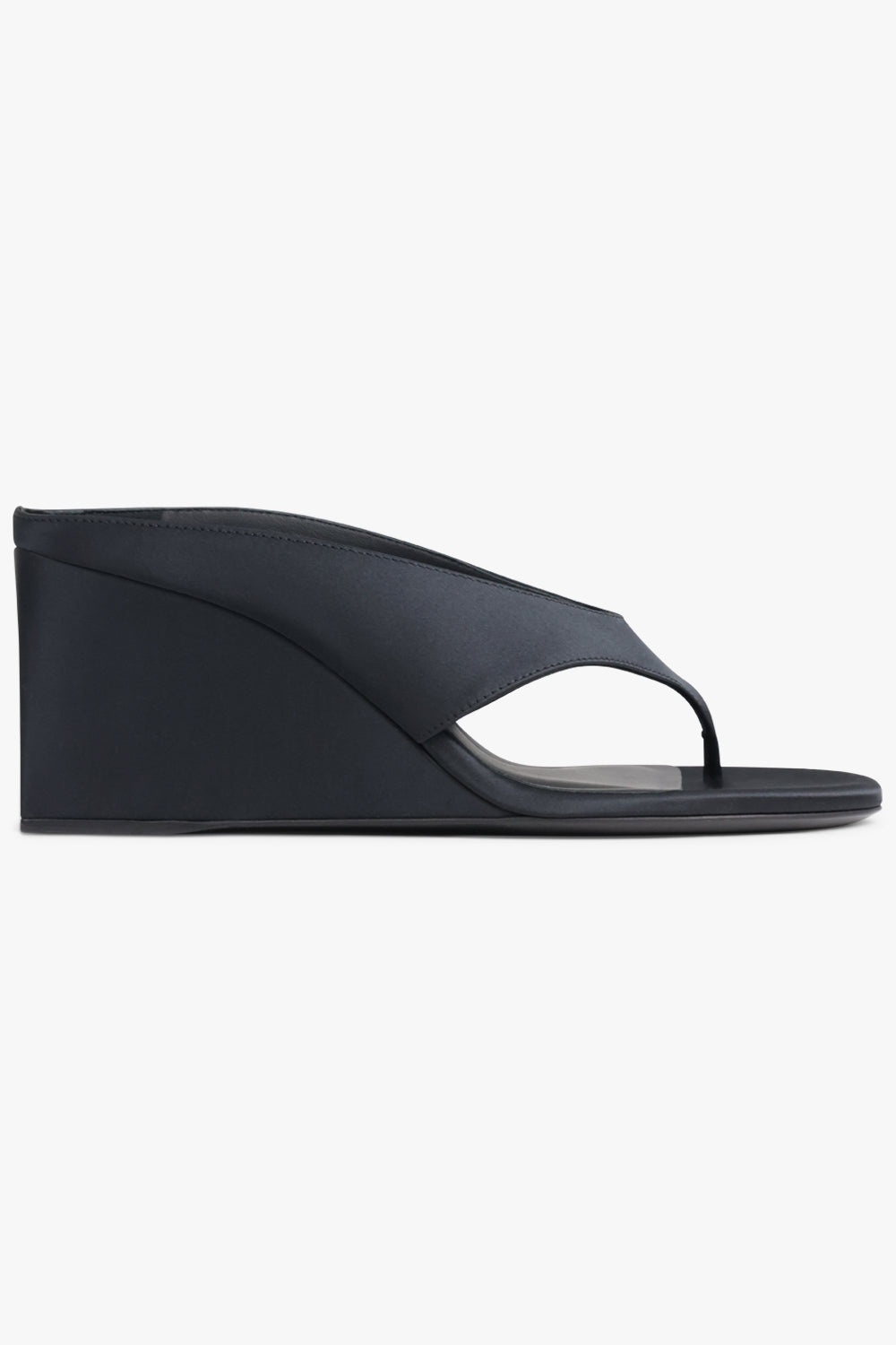 WEDGE 75MM THONG HEEL | BLACK - 2