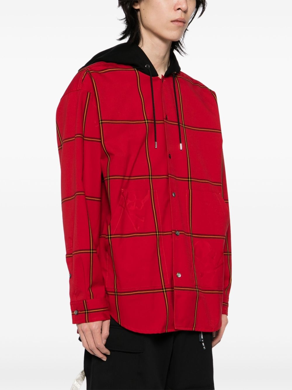 hooded shirt jacket - 3