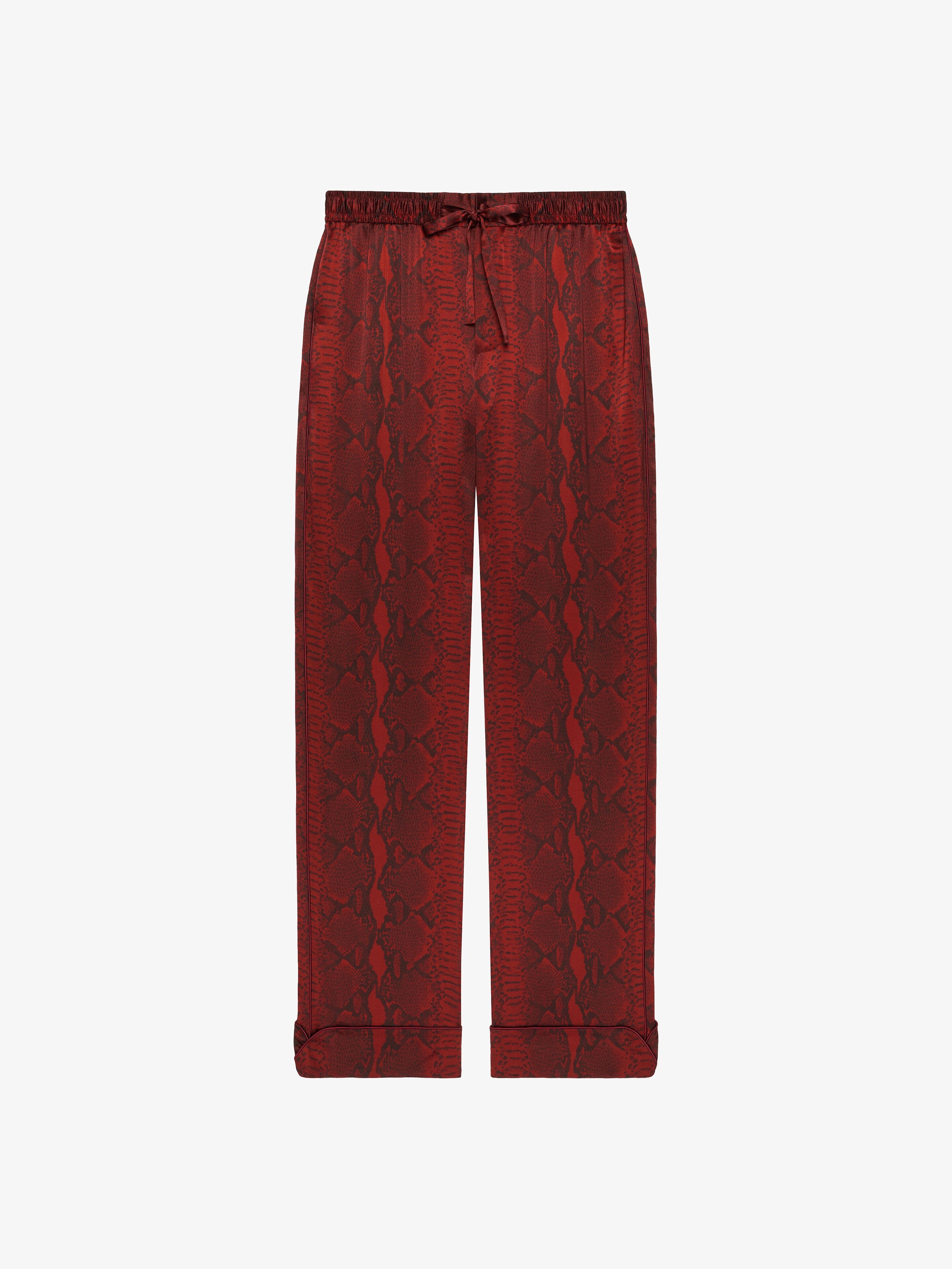 PYJAMAS PANTS IN PYTHON PRINT SILK - 1