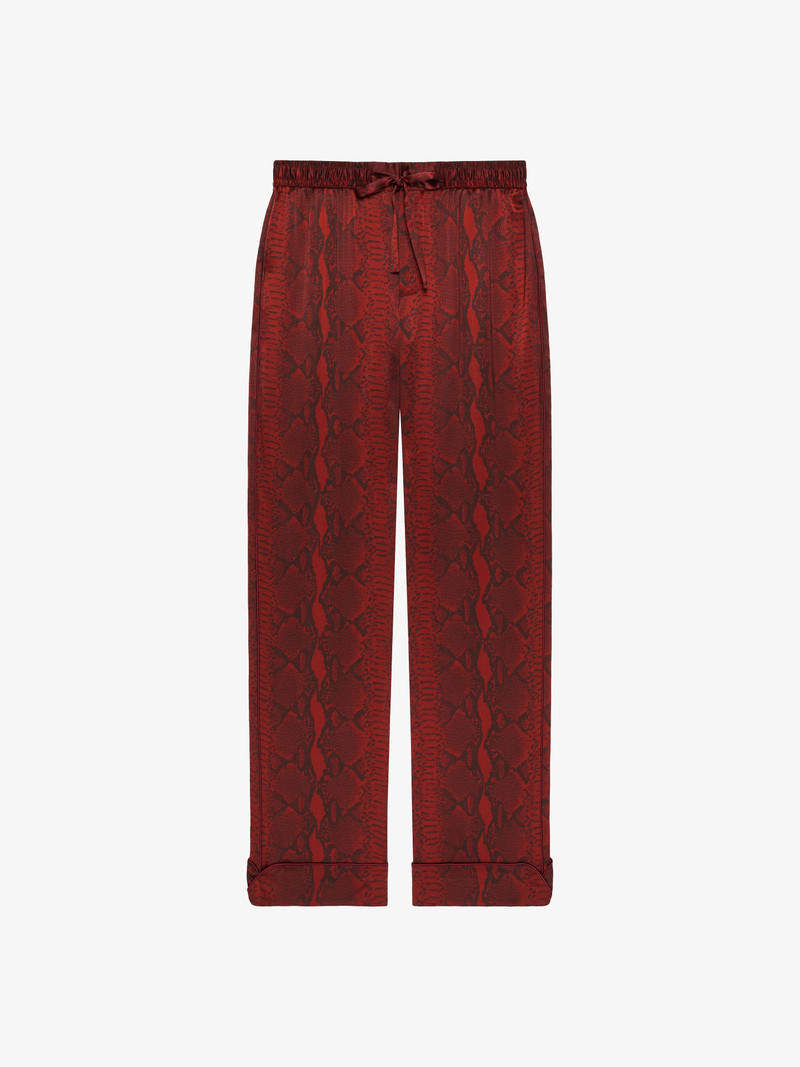 PYJAMAS PANTS IN PYTHON PRINT SILK 1