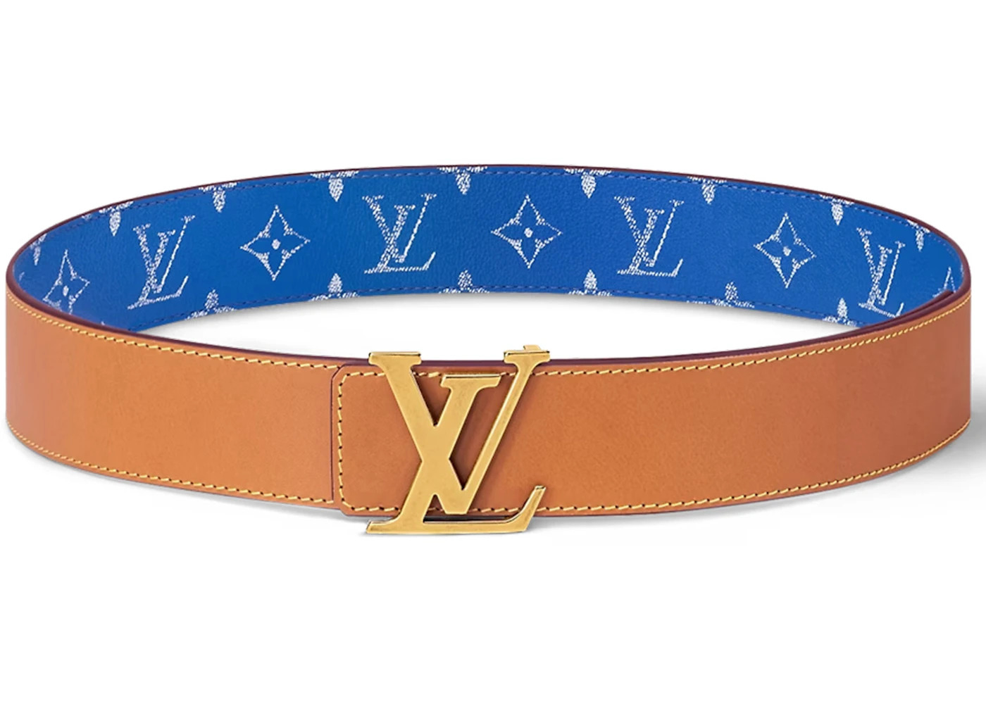 Louis Vuitton LV Initiales 40mm Reversible Belt Blue - 2