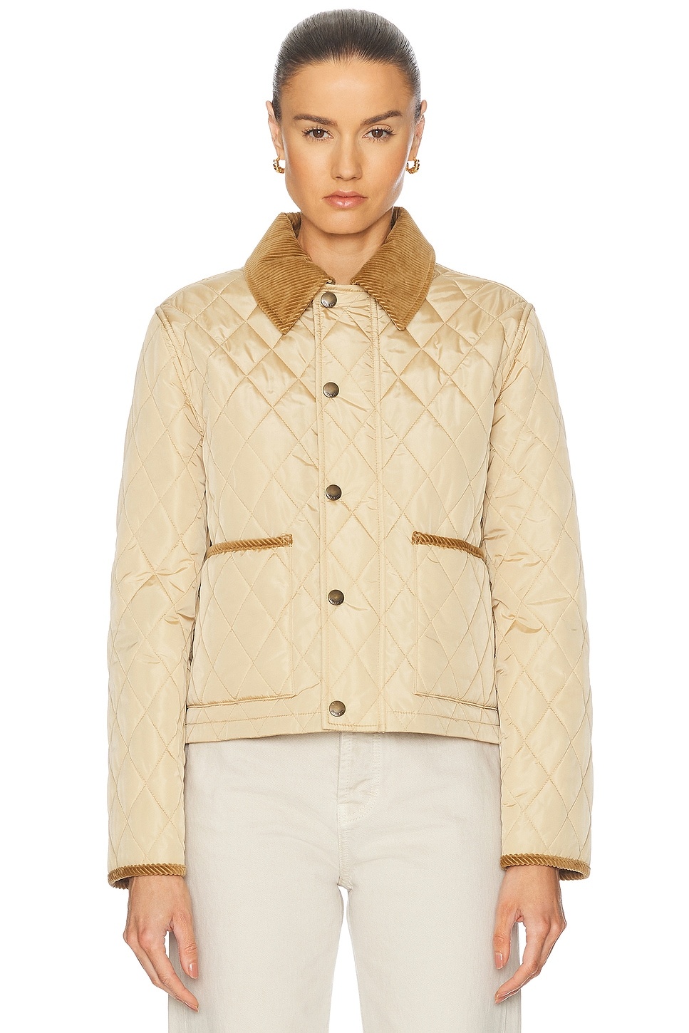 Cropped Quilted Jacket - 2