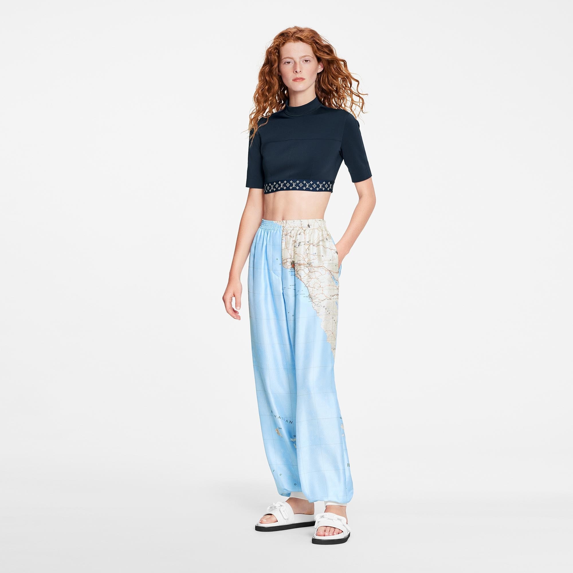 Map Print Lounge Pants - 4