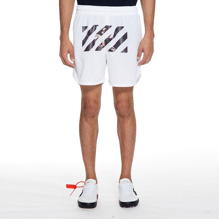 Off-White Mens SS20 Caravaggio Diag Stripe shorts OMCI005S201010040188 - 3