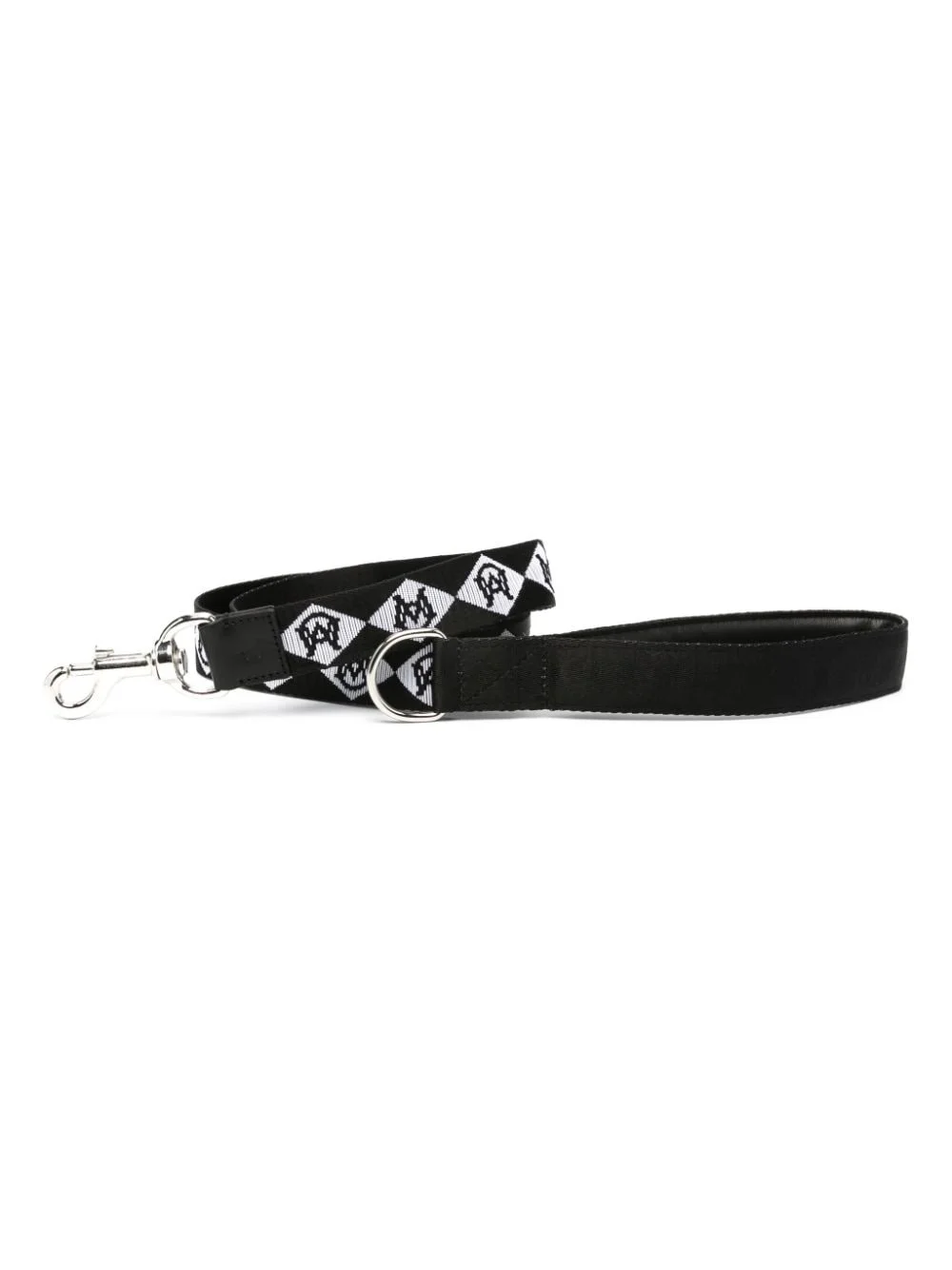 monogram-pattern two-tone dog leash - 1