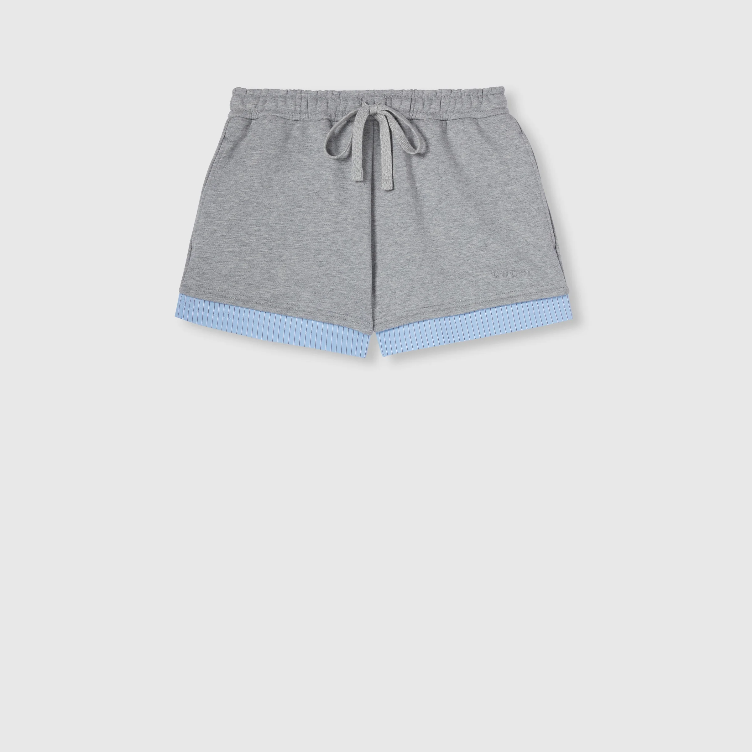 Cotton jersey shorts with embroidery - 1