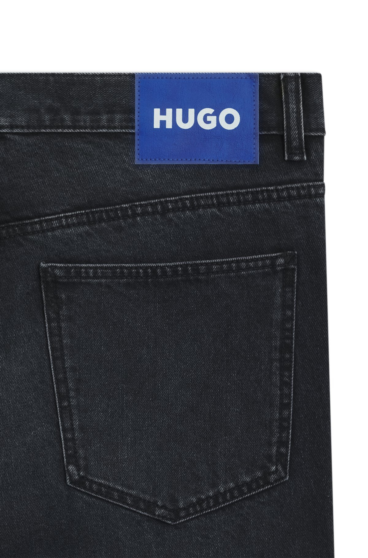 BAGGY-FIT JEANS IN BLUE-BLACK RIGID DENIM - 6