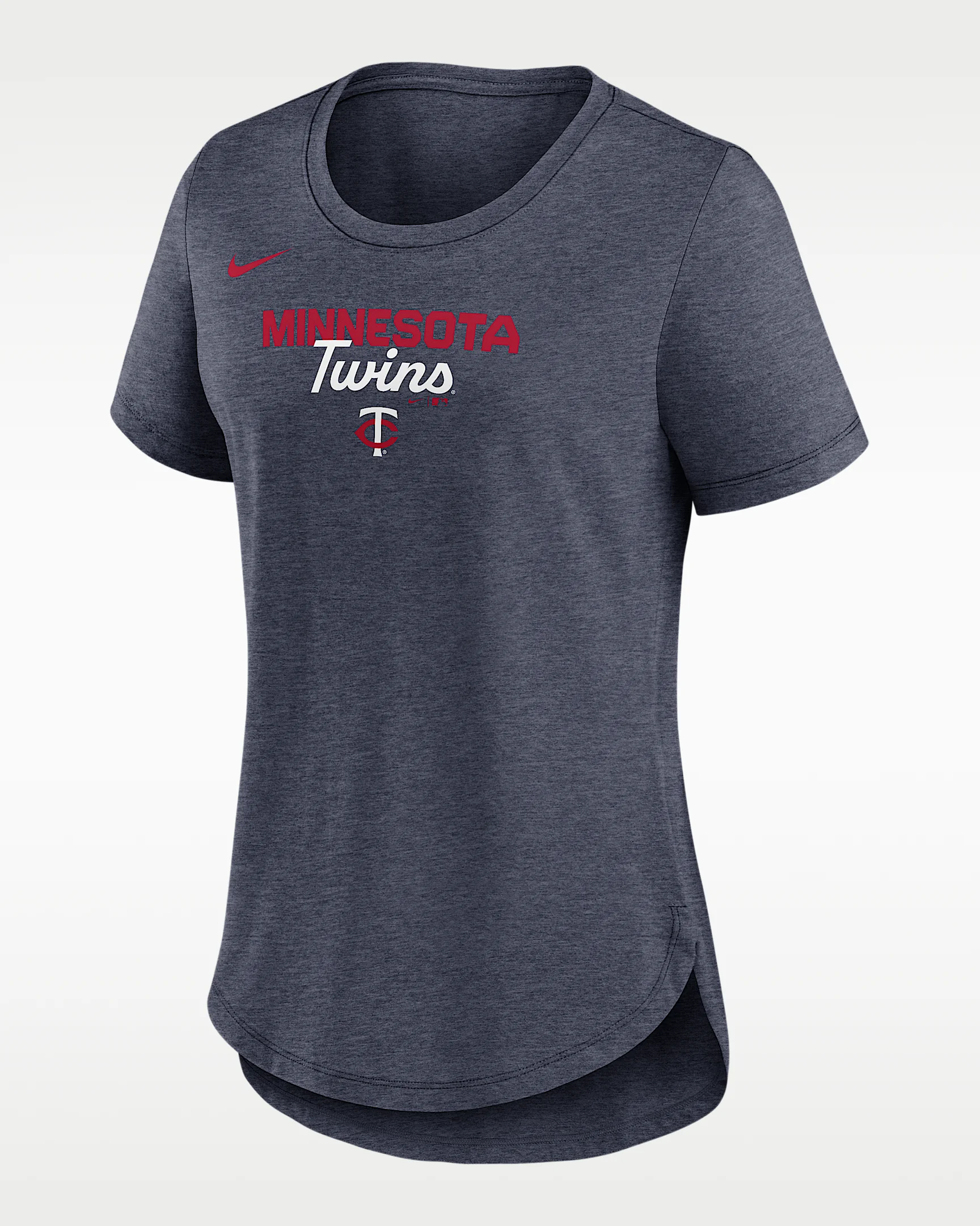 Minnesota Twins Arched Team Name Women's Nike MLB T-Shirt - 1