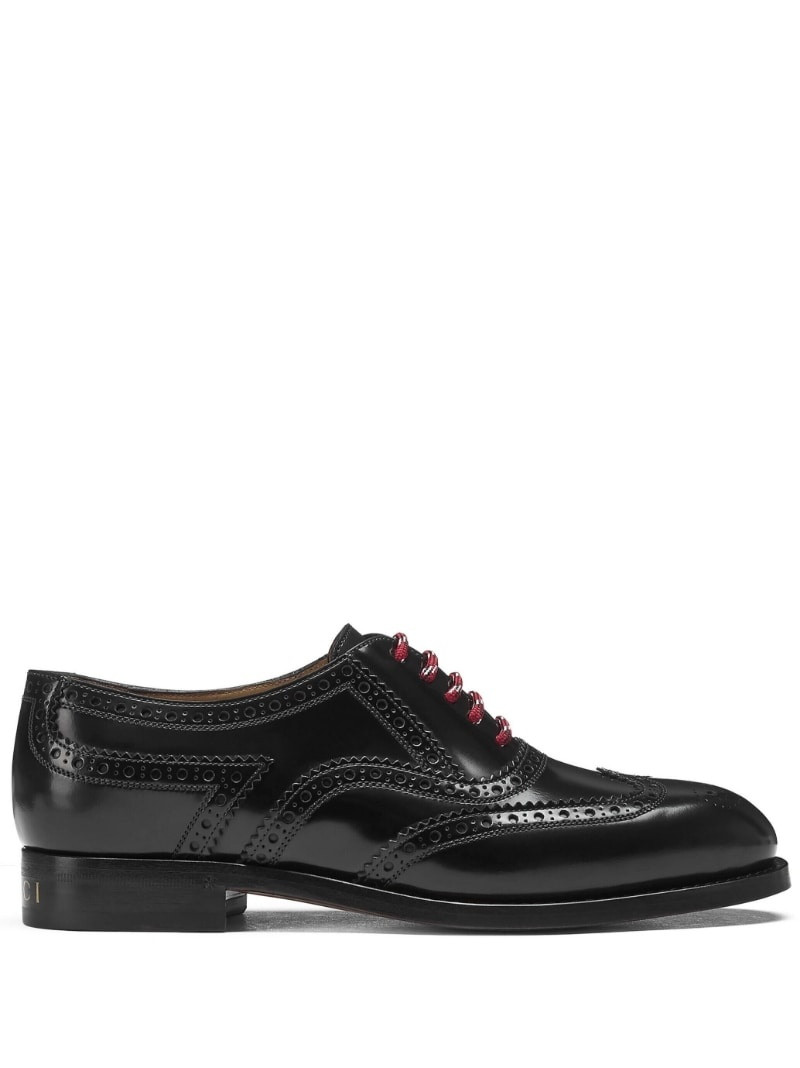 almond-toe lace-up shoes - 1