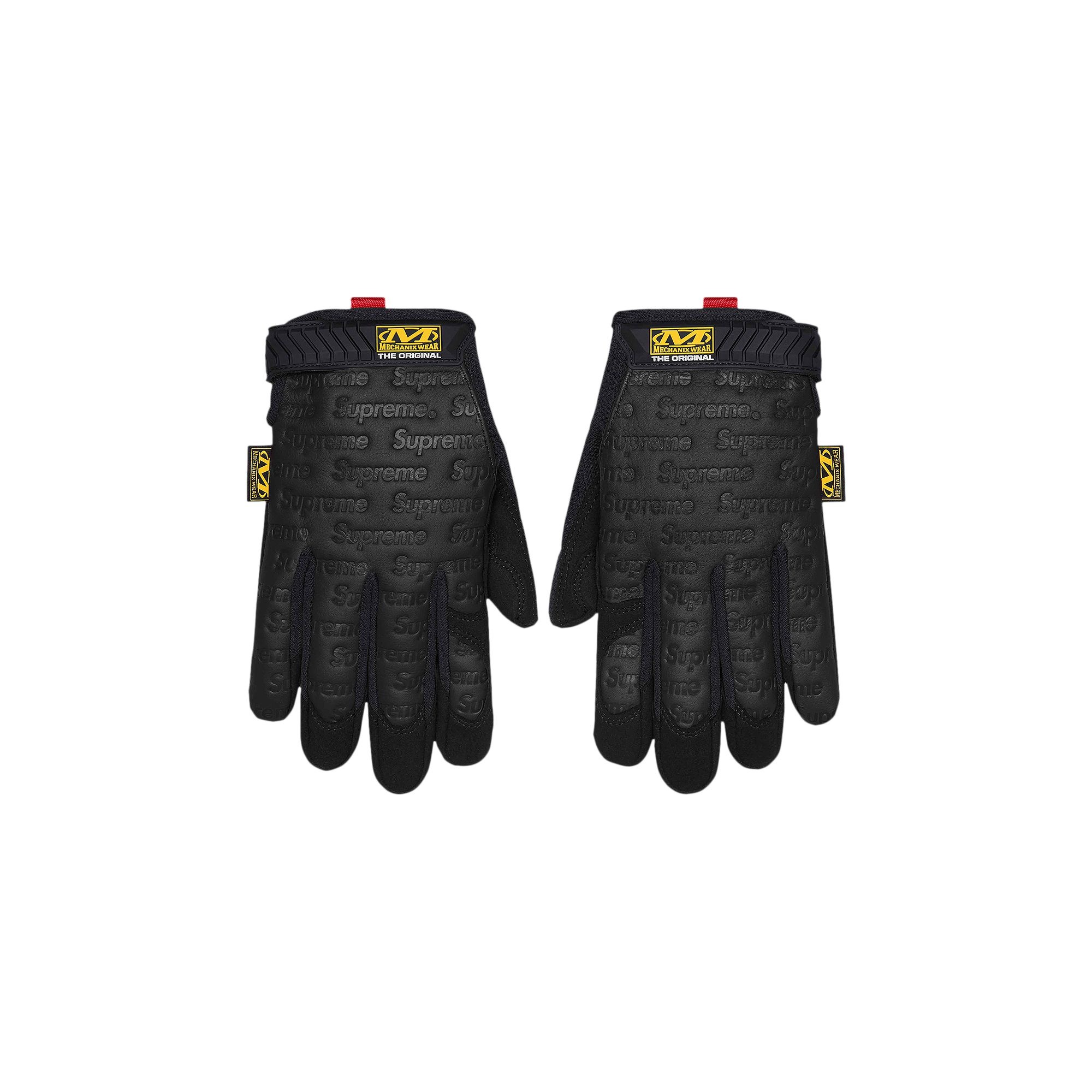 Supreme x Mechanix Leather Work Gloves 'Black' - 1