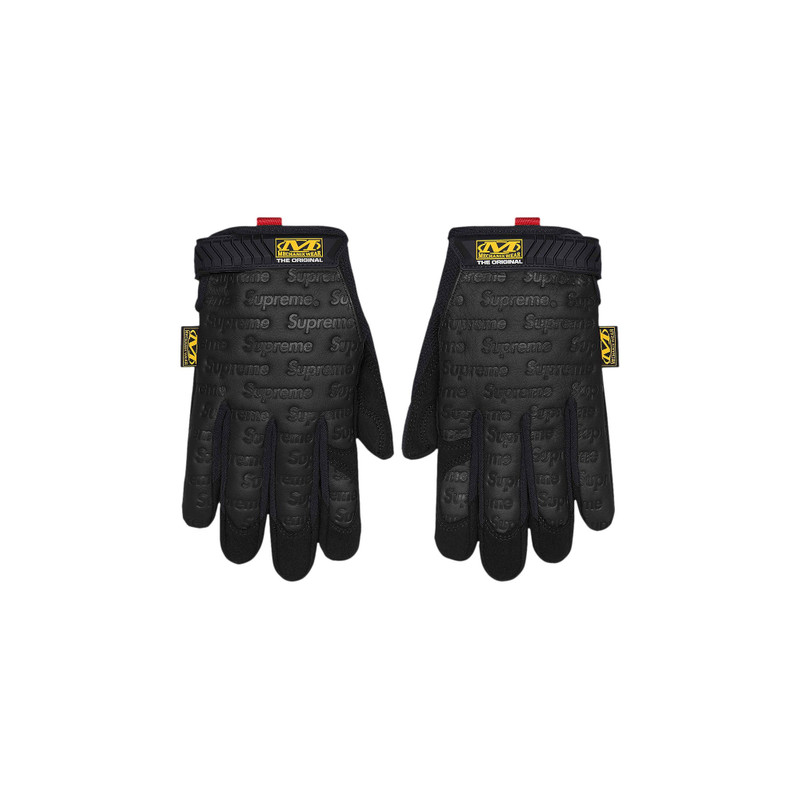 Supreme x Mechanix Leather Work Gloves 'Black' - 1