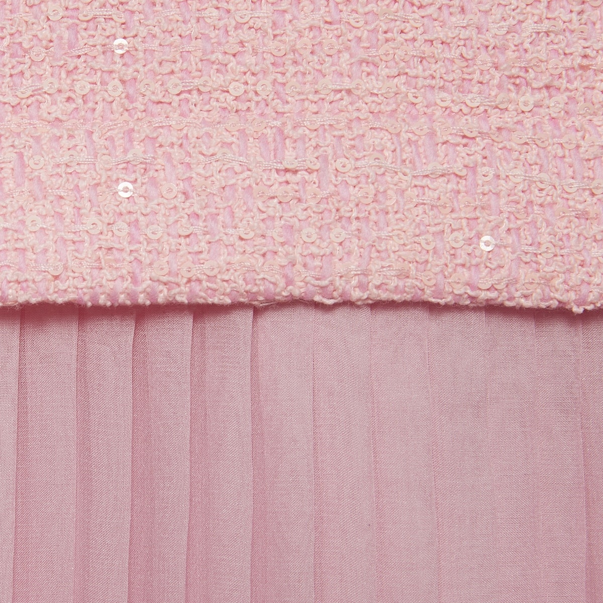 Silk tweed layered skirt - 4