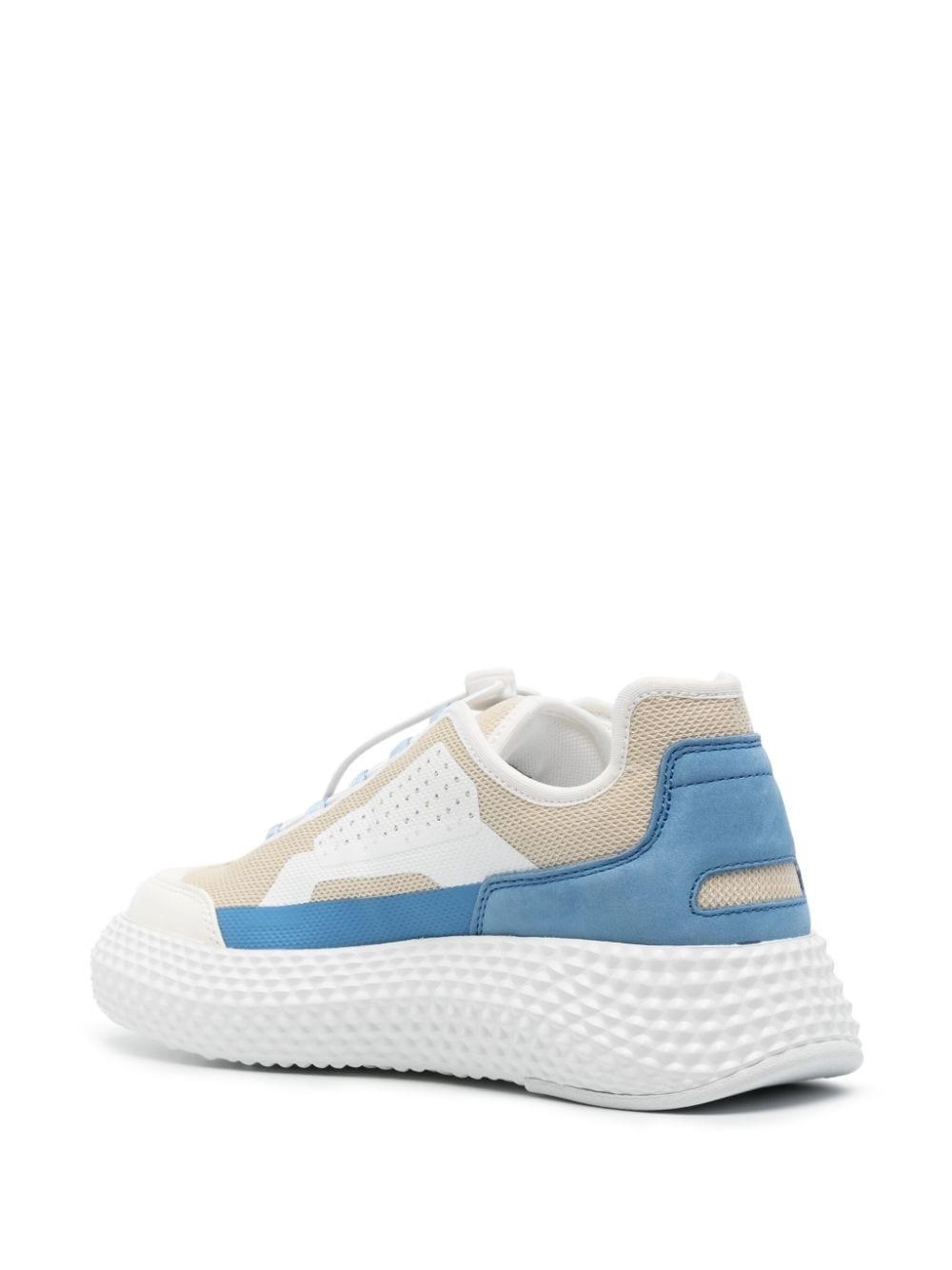 panelled mesh chunky sneakers - 3