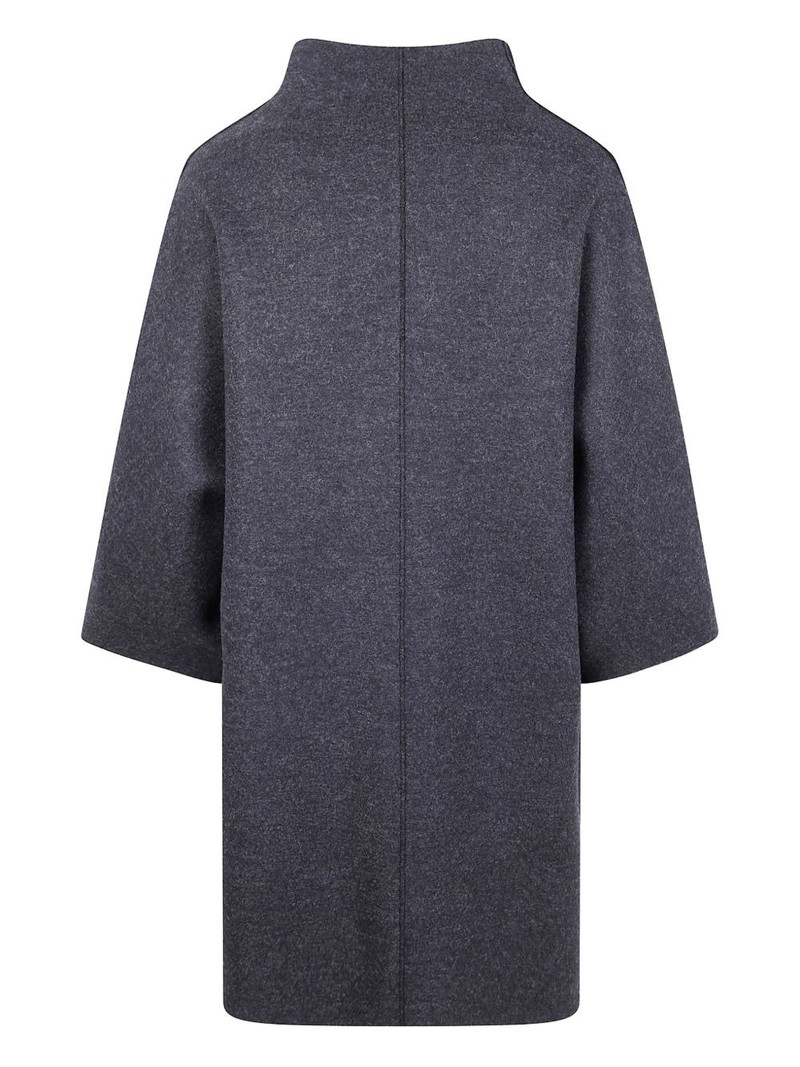 Harris Wharf London mantle high-neck half-sleeve coat outlook
