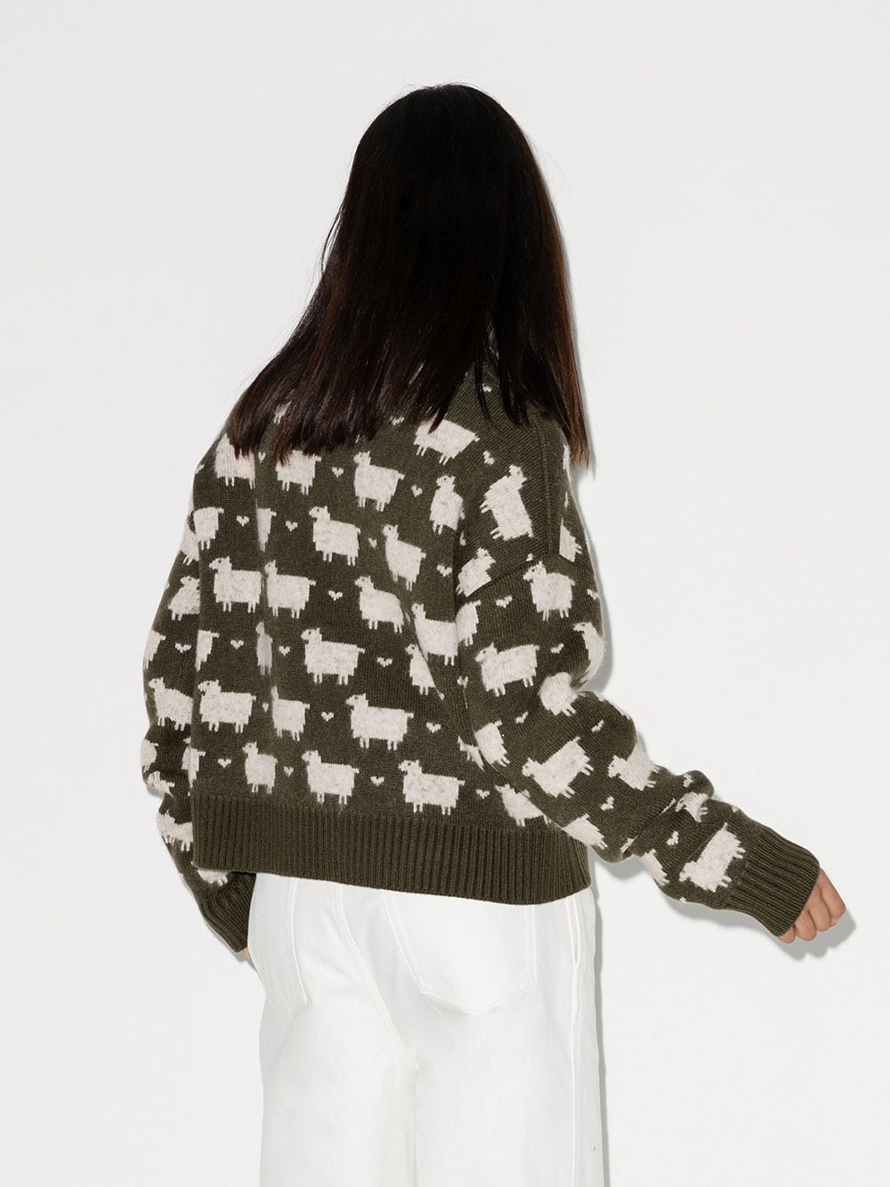 brushed sheep crewneck jumper - 3