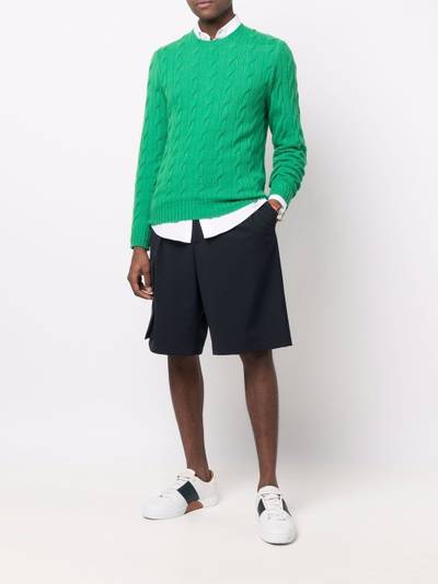 Ralph Lauren cable-knit long-sleeved sweater outlook