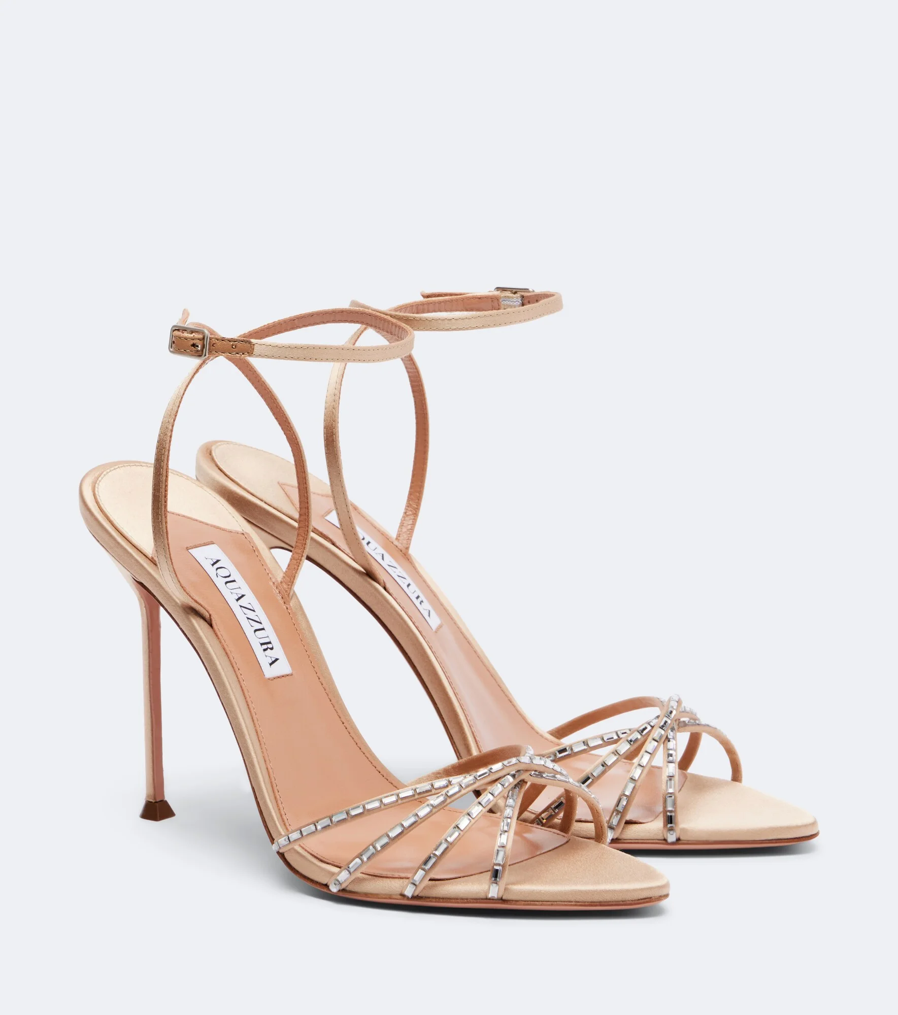 Tell Me Crystal satin sandals - 1