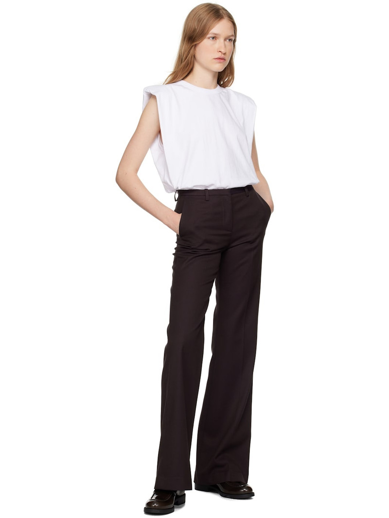 The Frankie Shop Purple Lyra Flared Trousers outlook