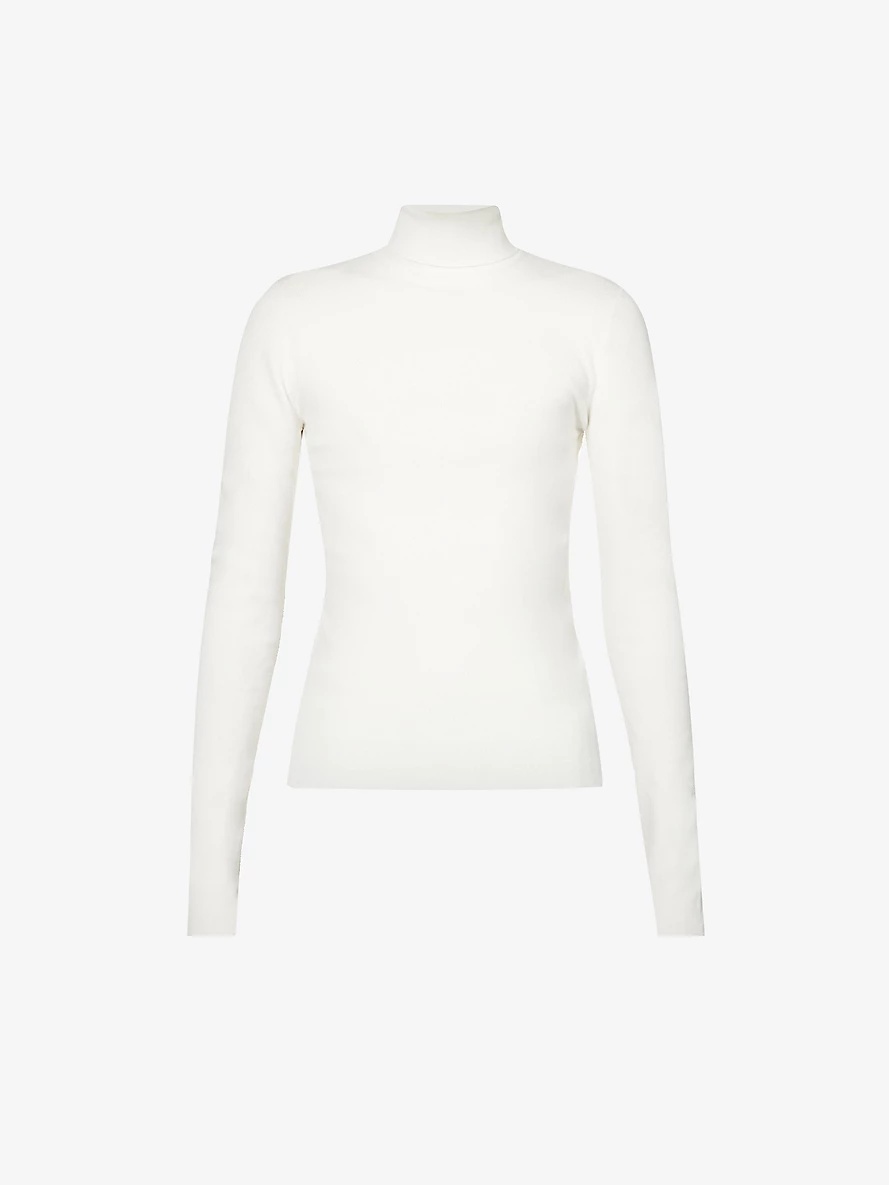 Stretch-silk turtleneck - 1