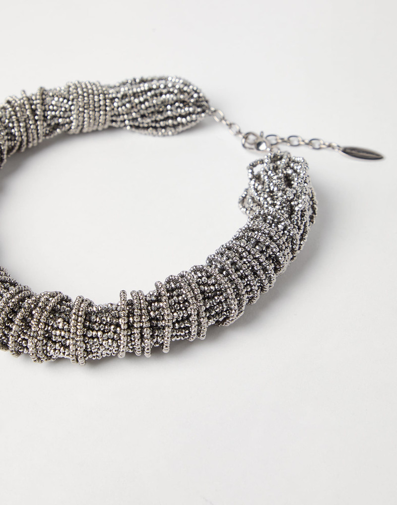 Brunello Cucinelli Vetro and Sterling Silver choker outlook