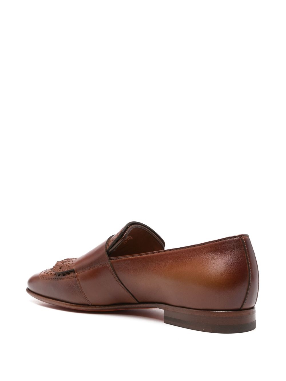 fringed double-buckle loafers - 3