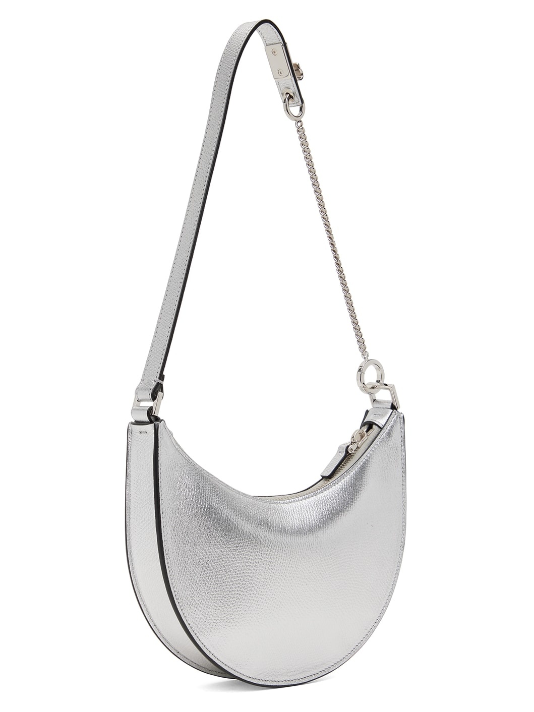 Silver Mini VLogo Signature Bag - 3