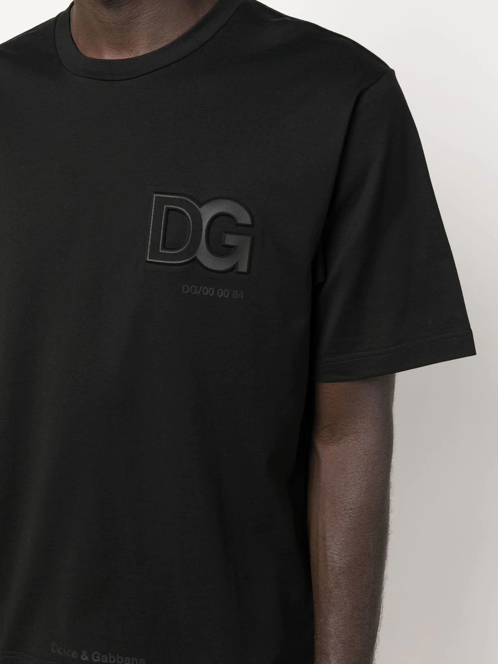 logo-embossed cotton T-shirt - 5