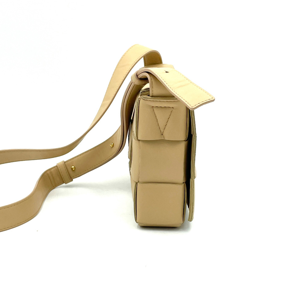 Bottega - Bottega Veneta Beige Cassette Crossbody Bag - 2