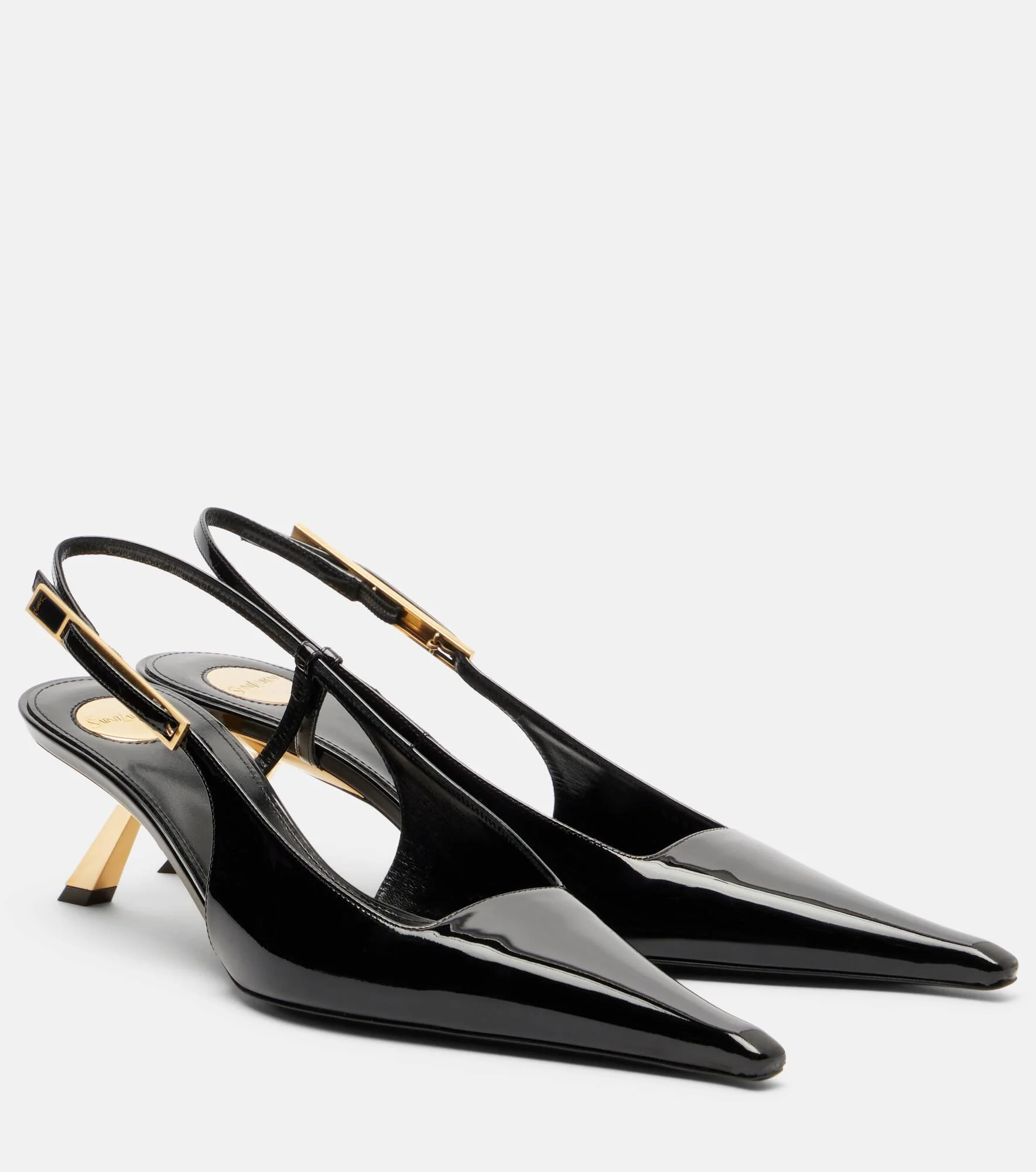 Lee patent leather slingback pumps - 1