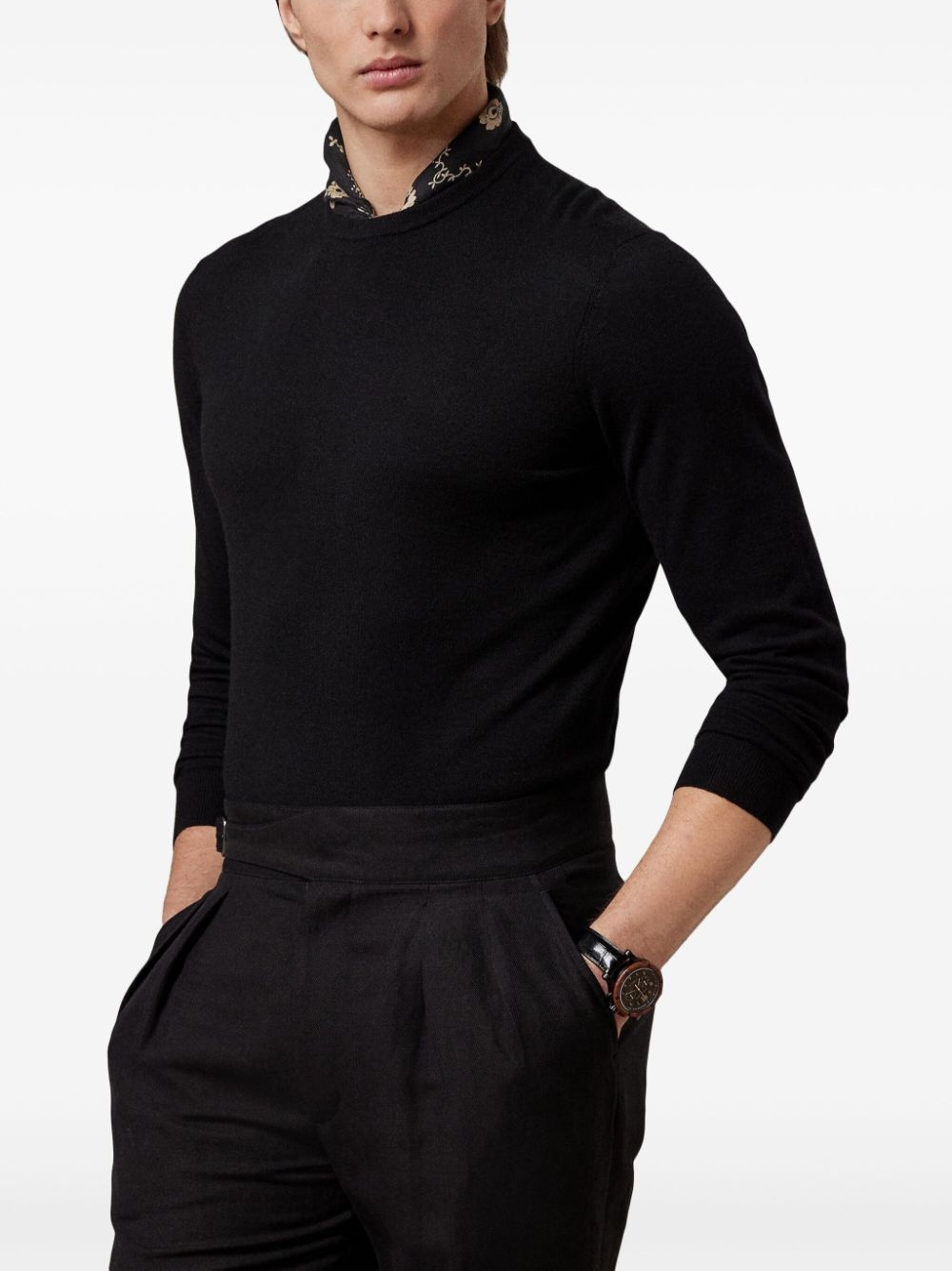 jersey-knit cashmere pullover - 4