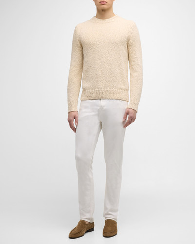 Canali Men's Wool-Cashmere Fisherman Crewneck Sweater outlook