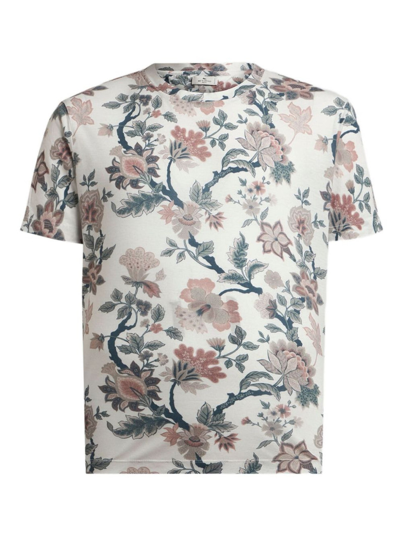 floral-print T-shirt 1