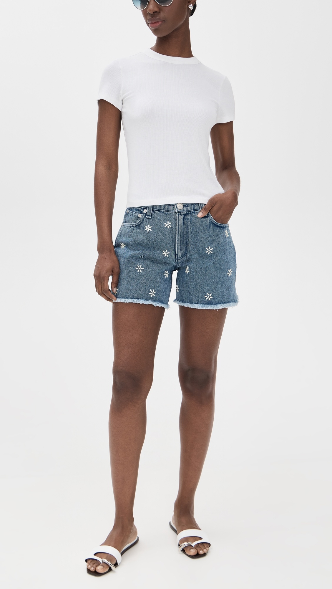 Aspen Embellished Denim Shorts - 4