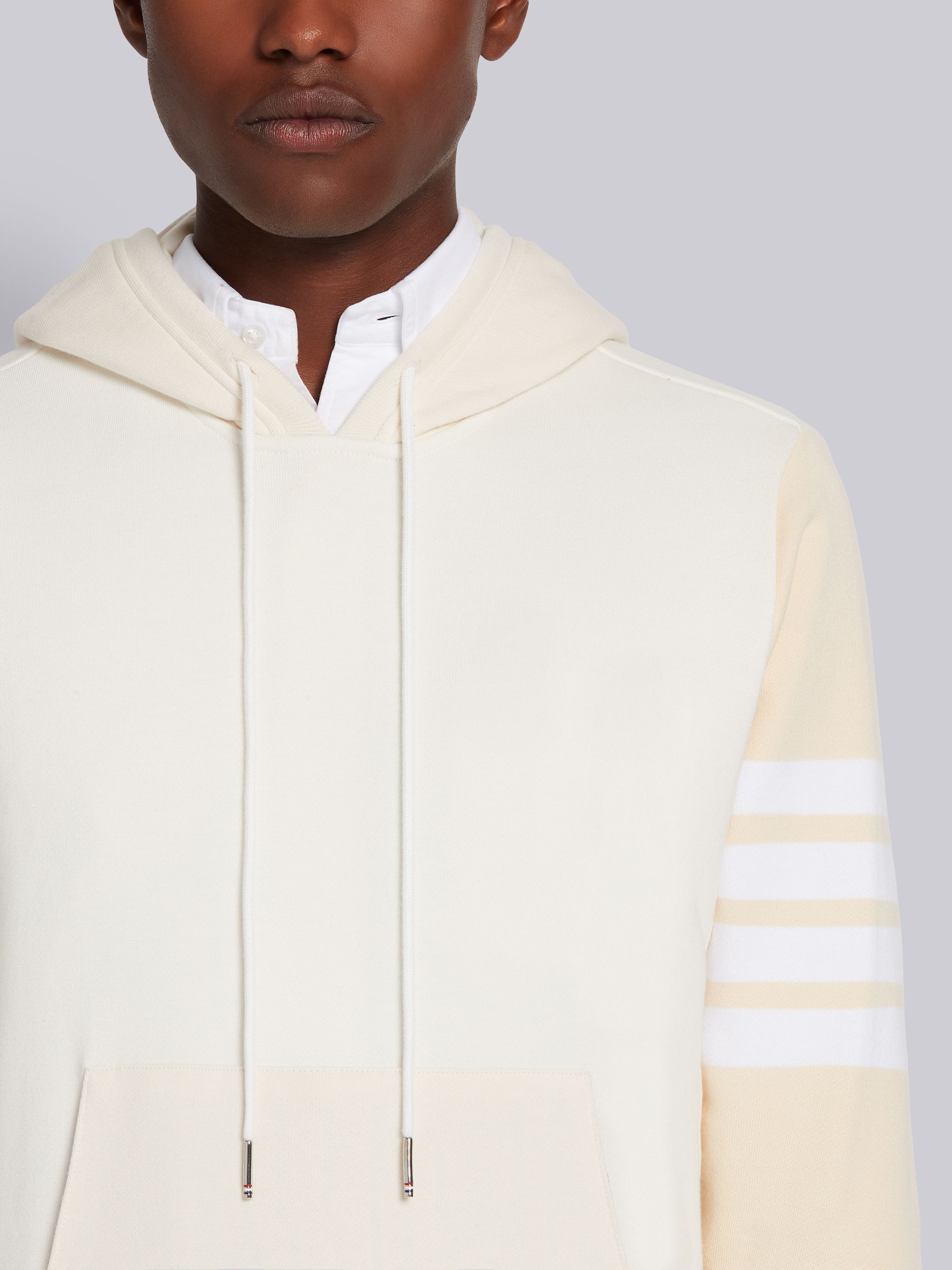 Yellow Tonal Fun-Mix Classic Cotton Loopback 4-Bar Hoodie Pullover - 5