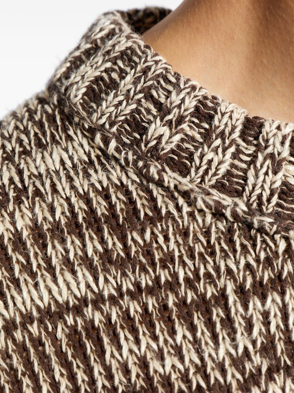 crew-neck marl-knit jumper - 5