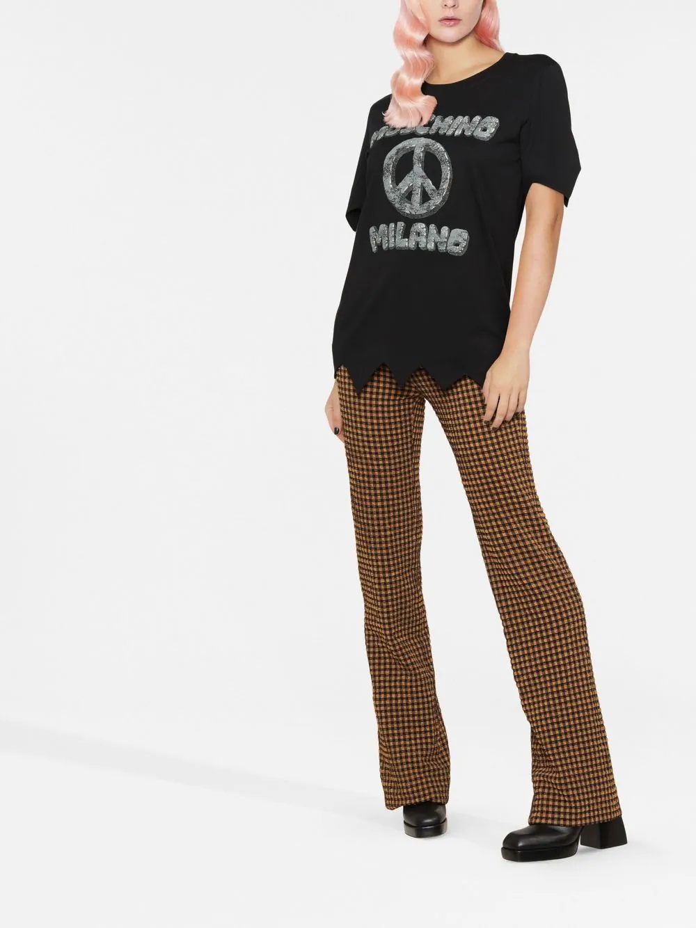 logo-print detail T-shirt - 2