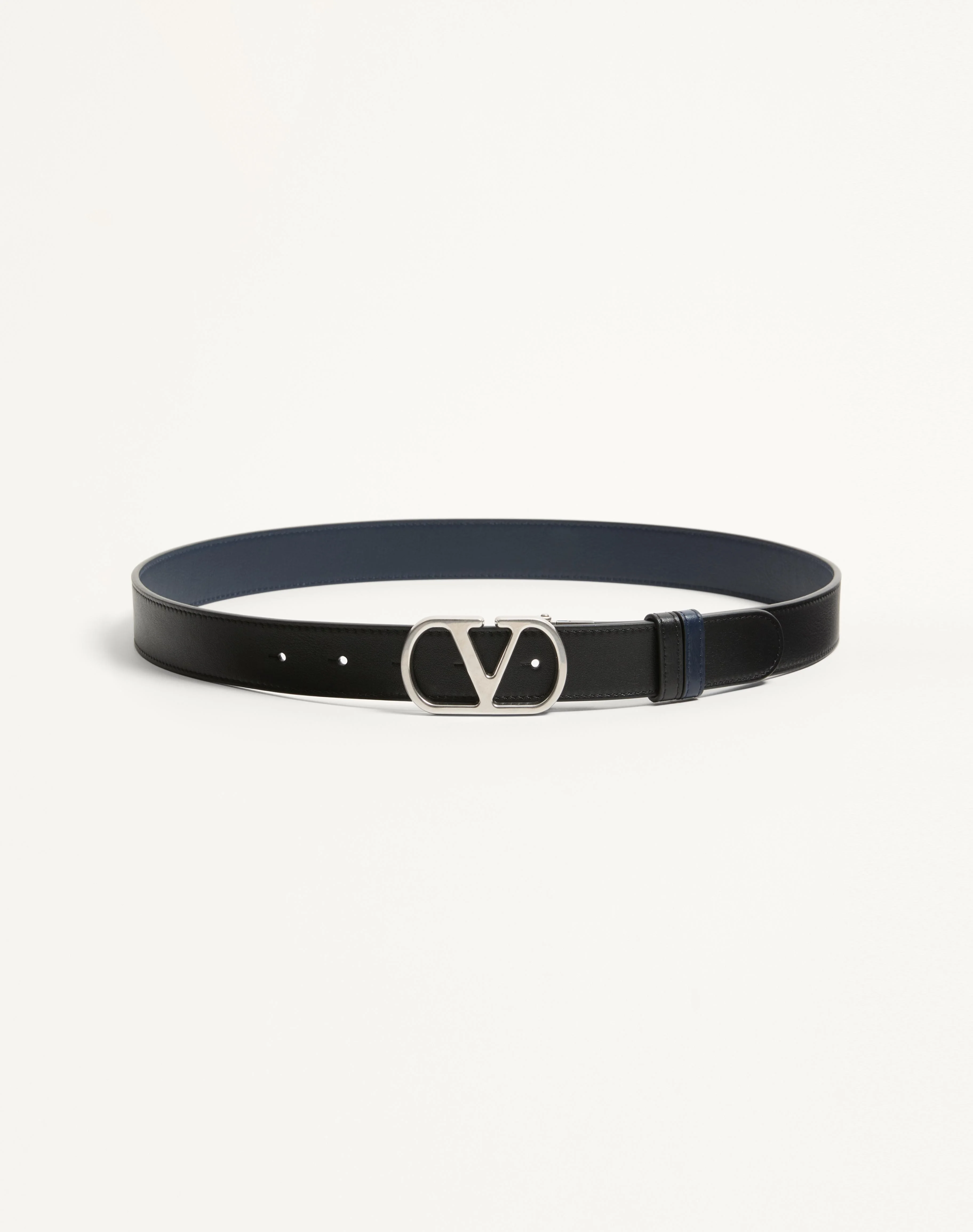 VLOGO SIGNATURE REVERSIBLE SHINY CALFSKIN BELT 30 MM - 1