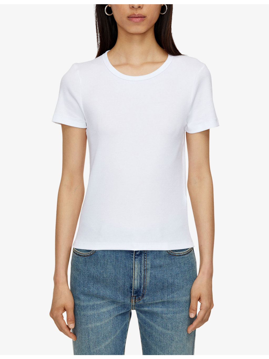 The Jersey Rib Round-Neck Stretch-Cotton T-Shirt - 3