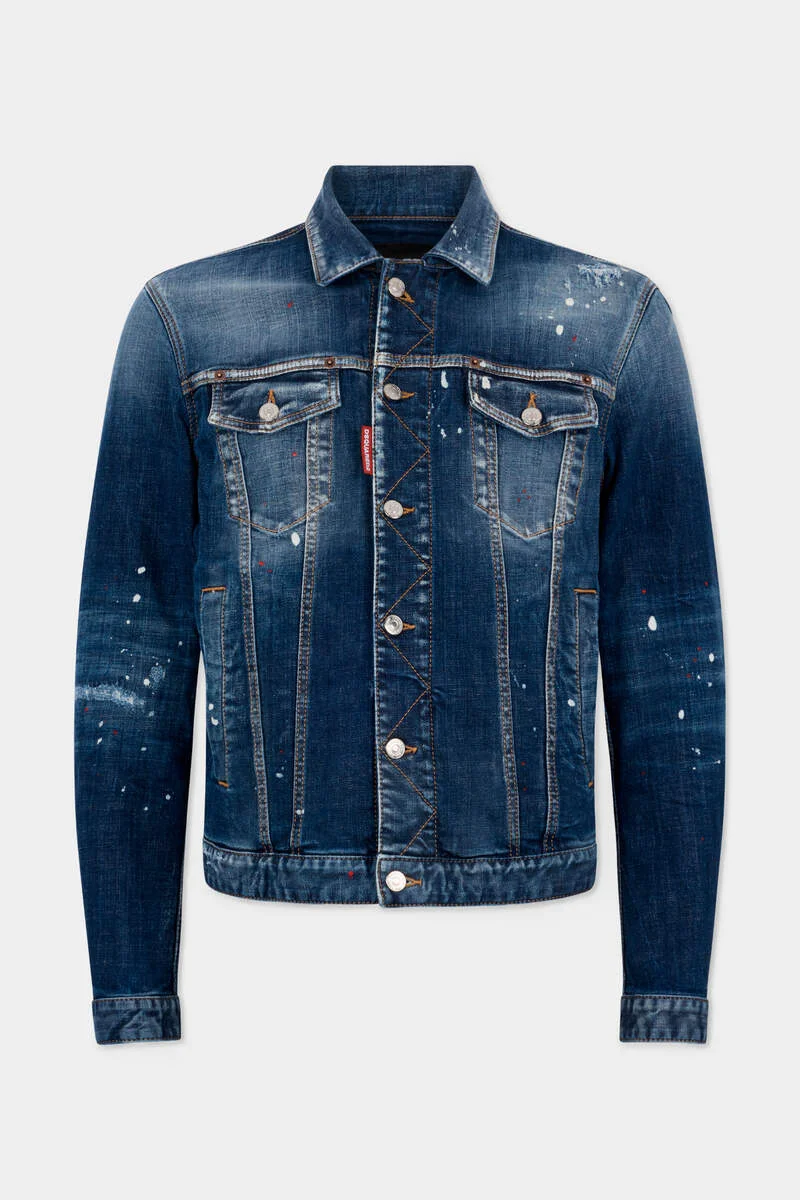 MEDIUM RED SPOTS DAN JEAN JACKET - 1
