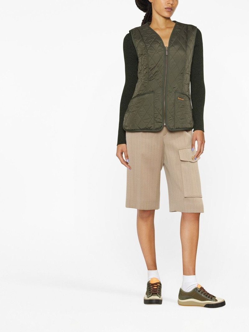 quilted V-neck gilet 4