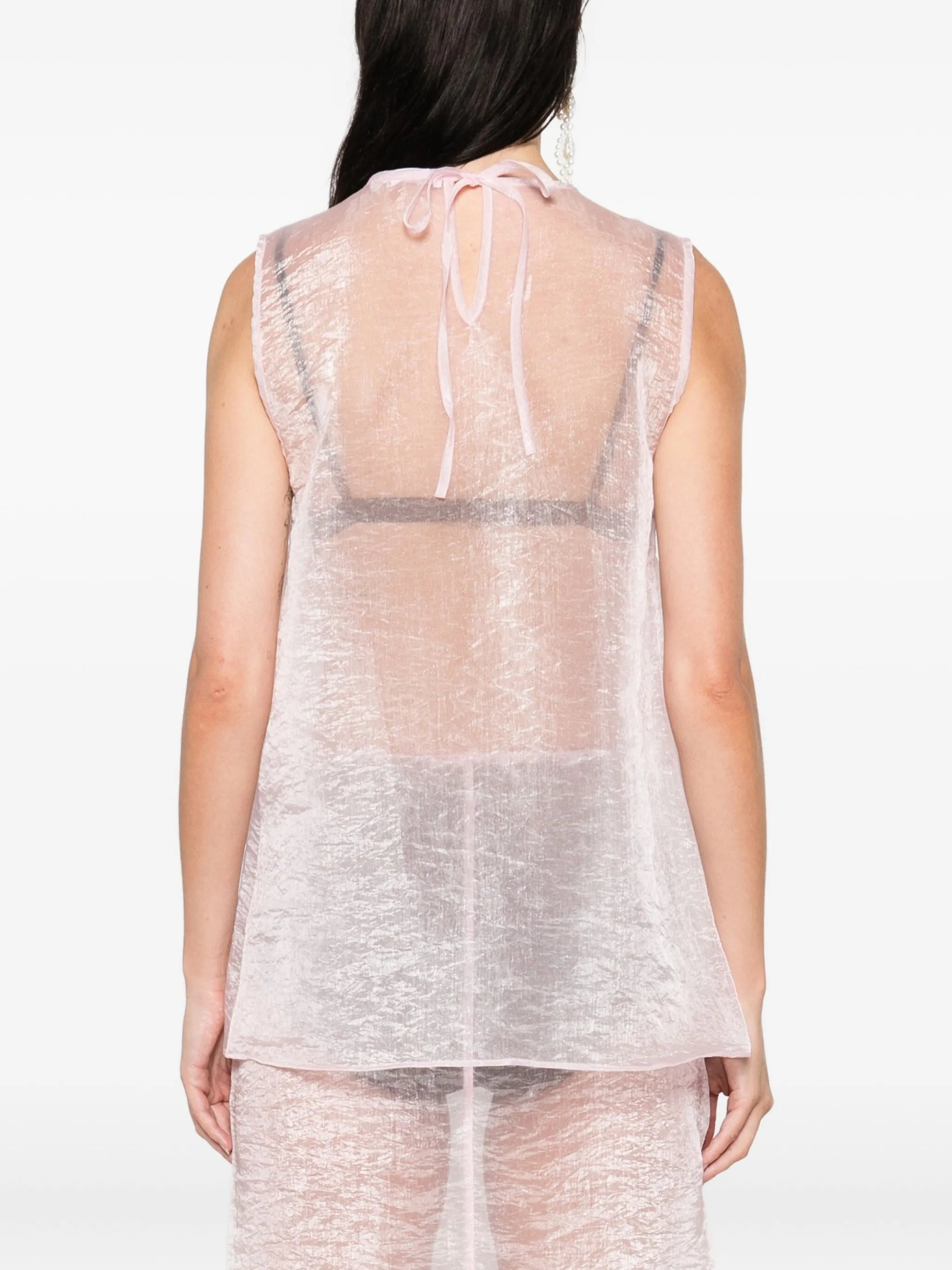 Cecilie Bahnsen Floral-embellished Sleeveless Top - 3