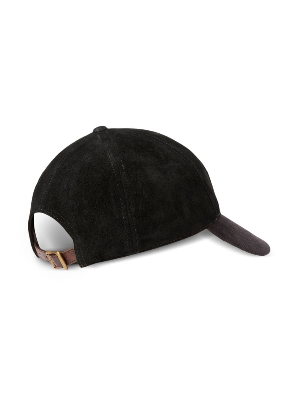 logo-patch suede baseball cap - 2