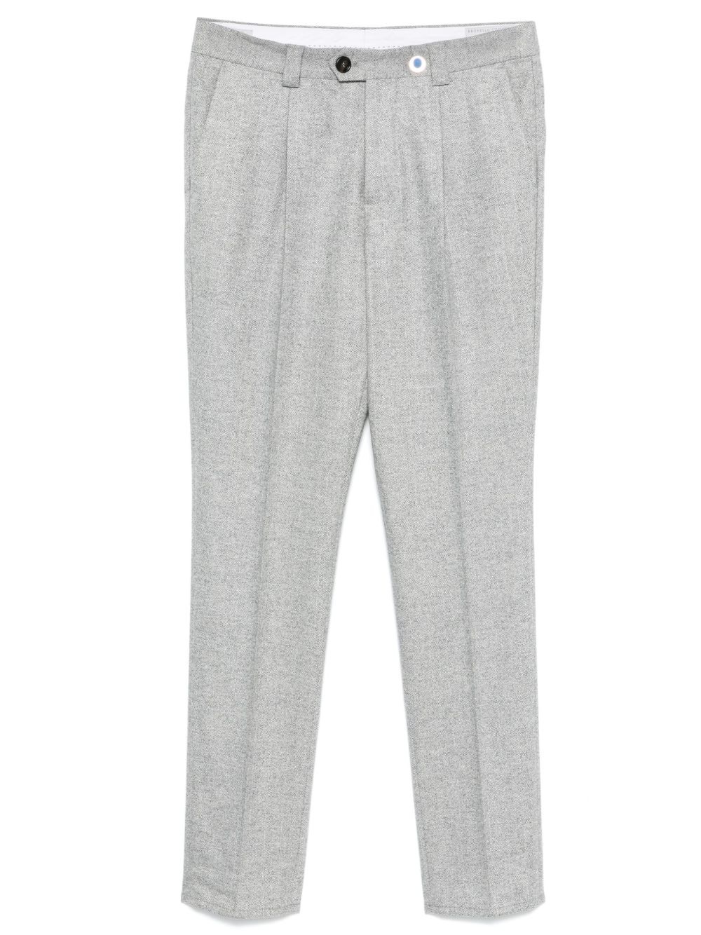 herringbone-pattern trousers - 1