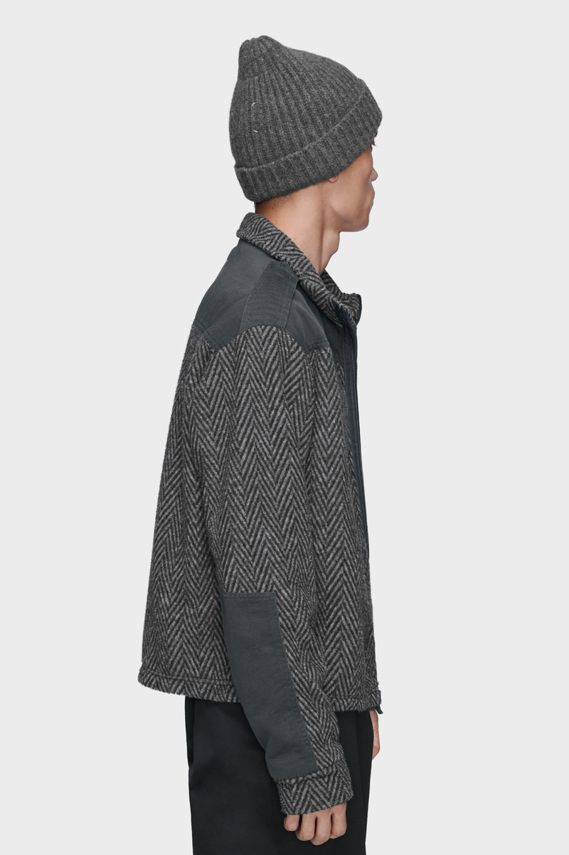 Jacquard fleece caban 3