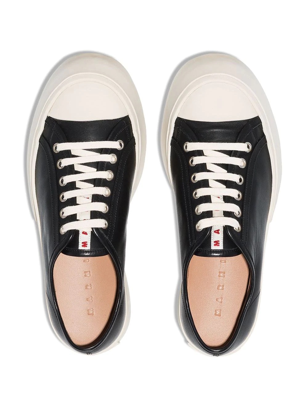 Pablo leather flatform sneakers - 6
