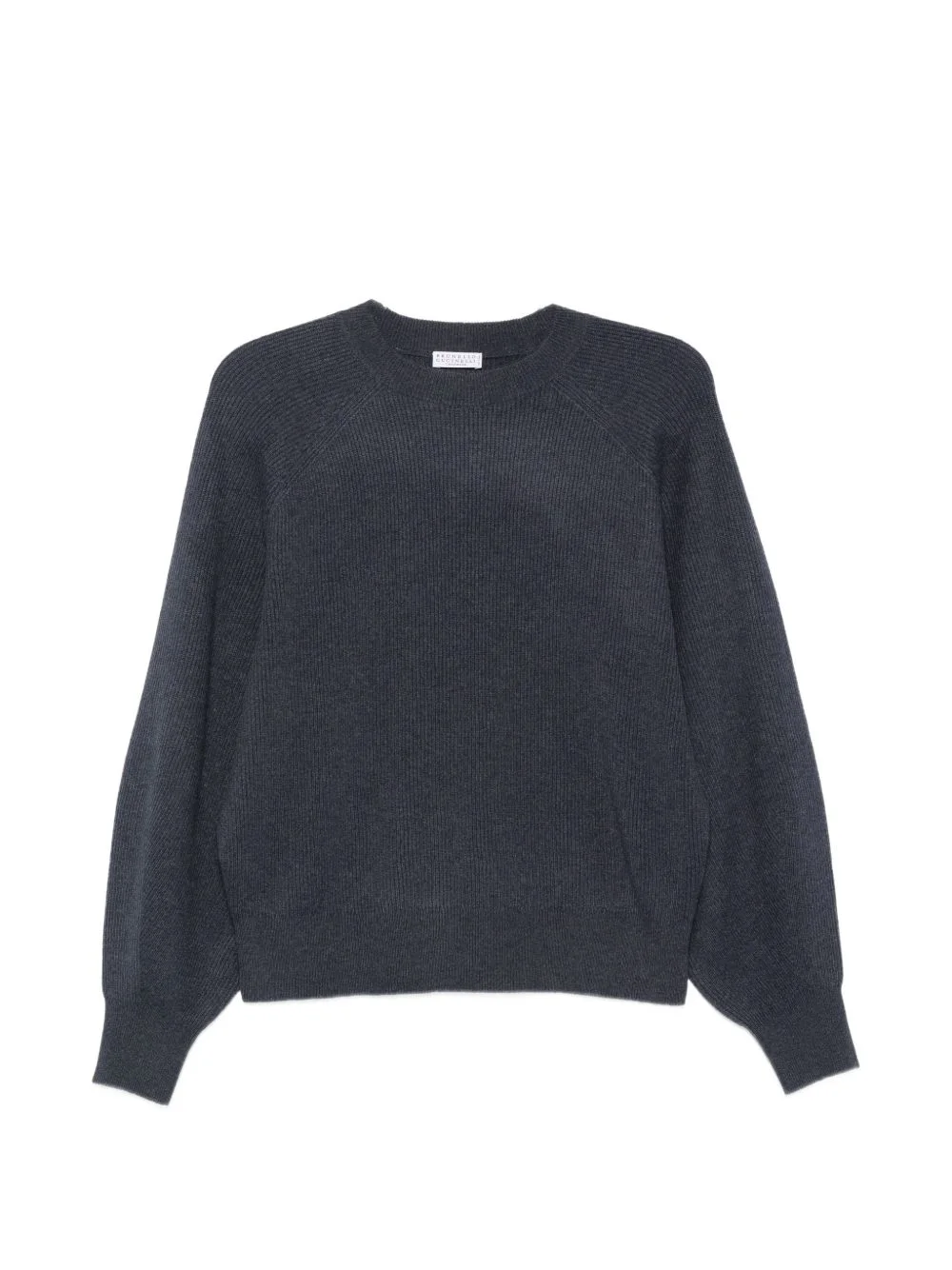 ribbed-knit raglan-sleeve sweater - 1