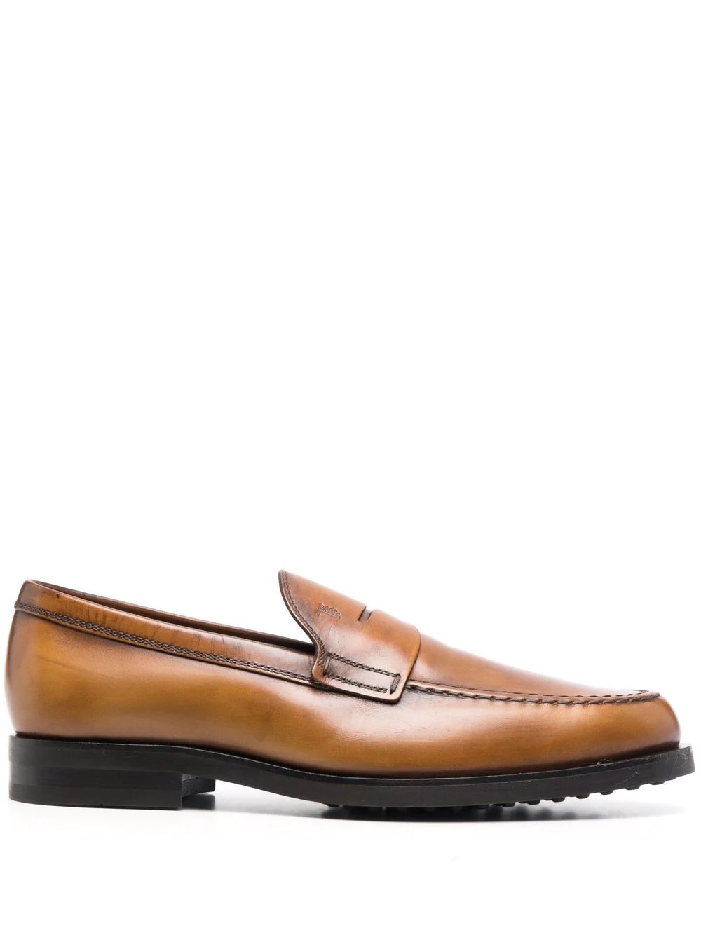 slip-on leather loafers - 1